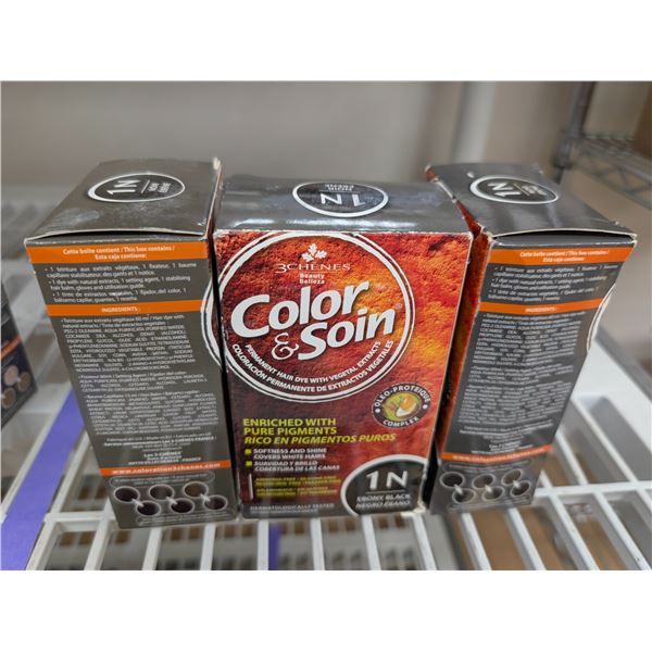 LOT DE 3 COLOR &SOIN ASSORTIS HAIR DYES