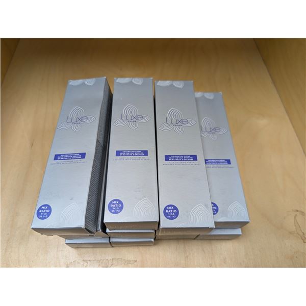LOT DE 10 LUXE ASSORTIS CREMES DE COLORATION