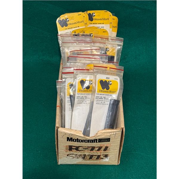 Large Collection of Weaver Top Mount Bases