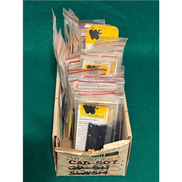 Large Collection of Weaver Top Mount Bases