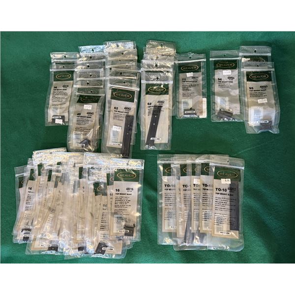 Weaver Top Mount Bases - Large Collection
