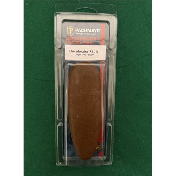 Pachmayr Decelerator 752B Large 1" Brown Recoil Pad