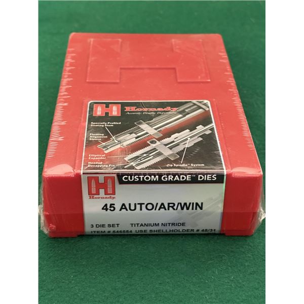 45 Auto/AR/Win Hornady 3 Die Set - Sealed
