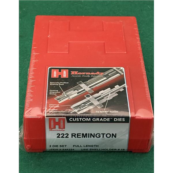 222 Remington Hornady 3 Die Set - Sealed