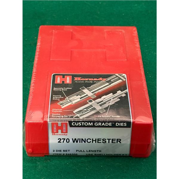 270 Winchester Hornady 3 Die Set - Sealed