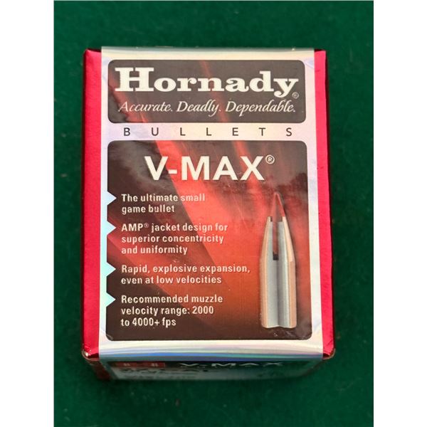 22 CAL 40 Gr. Hornady V-Max Bullets