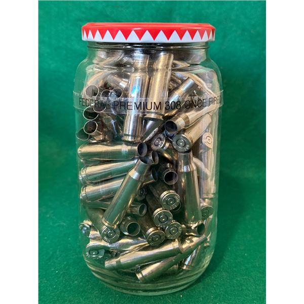 308 Federal Premium Brass Casings Once Fired