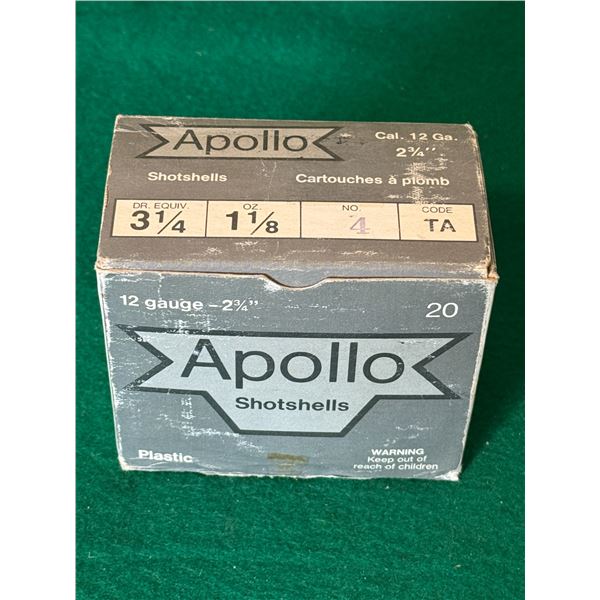 12 Ga 3-1/4" Size 4 Apollo Shotshells