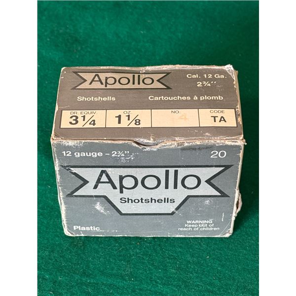 12 Ga 3-1/4" Size 4 Apollo Shotshells