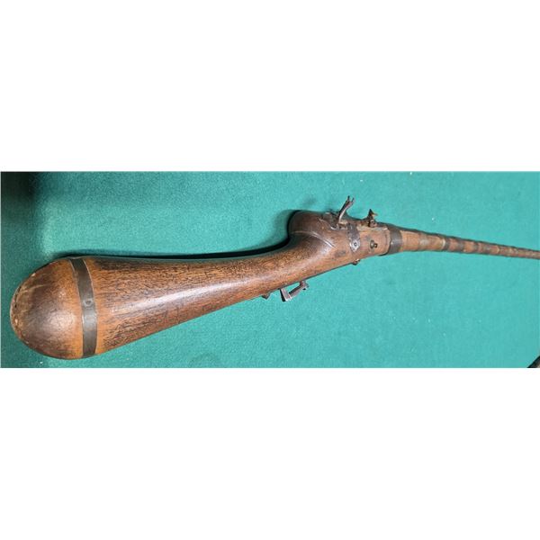Original Middle Eastern Matchlock Muzzleloading ANTIQUE Rifle