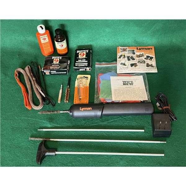 Gun Cleaning Supplies & Lyman Cleaning Kit Lot