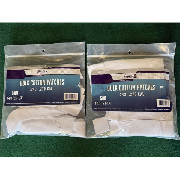 Gunslick 1-1/4" Square Bulk Cotton Patches