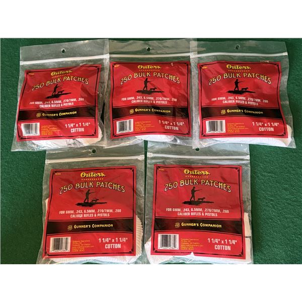 Outers 1-1/4" Square Cotton Patch Lot – 5 Packs