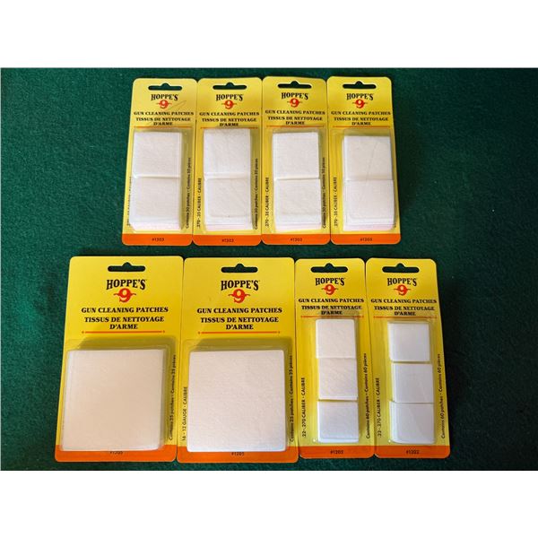Hoppe’s No. 9  Square Cleaning Patches Assortment – 8 Packs
