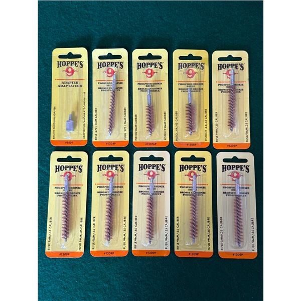 Hoppe’s Bore Brushes & Adapter Lot