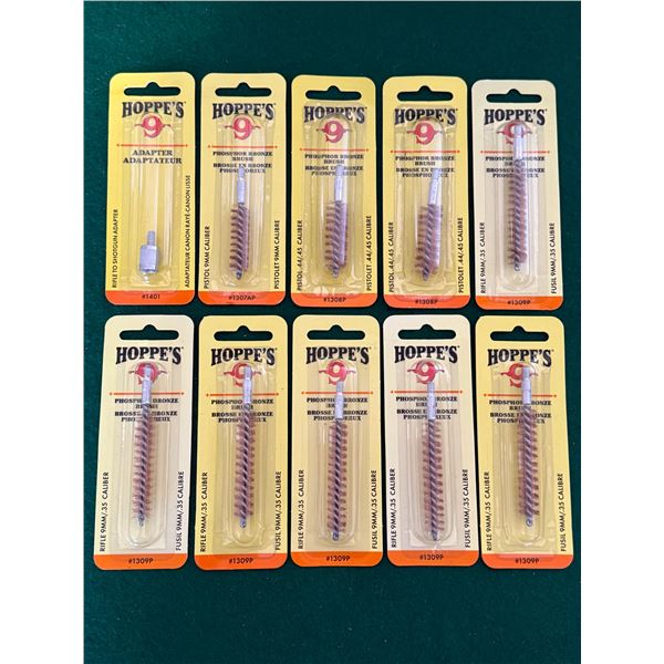Hoppe’s Bore Brushes & Adapter Lot