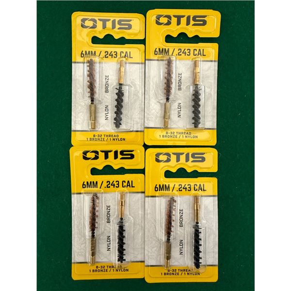 6mm/.243 Cal OTIS Bronze & Nylon Brush Sets