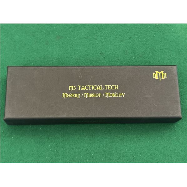 M3 Tactical Tech Fixed Blade Knife with Kydex Sheath & Box