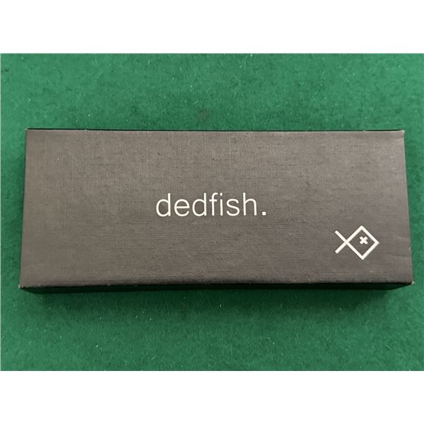 Dedfish Folding Cleaver Knife with Wood Handle & Box