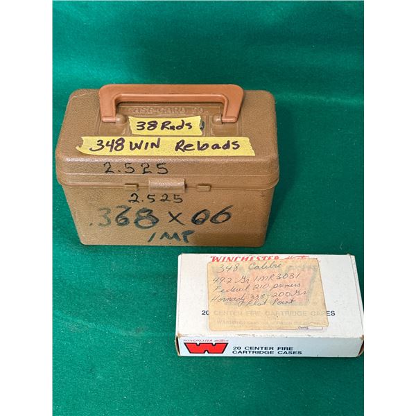 .348 Win Reloaded Ammunition with Case