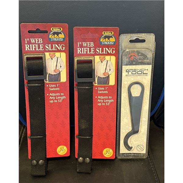 AR-15 Aim Sports Wrench Tool & Web Rifle Sling Lot