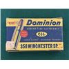 Image 1 : 358 Winchester SP 200 Gr CIL Dominion Cartridges in Collector's Box