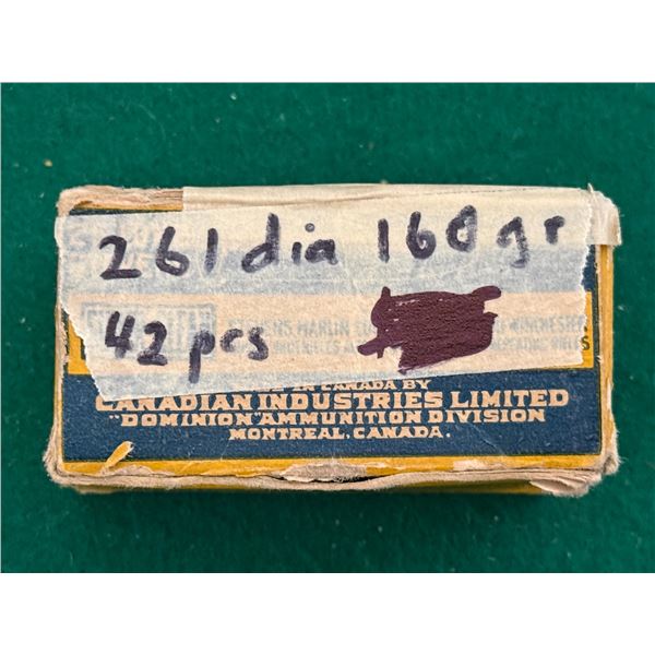 261 dia 160 Gr Bullets