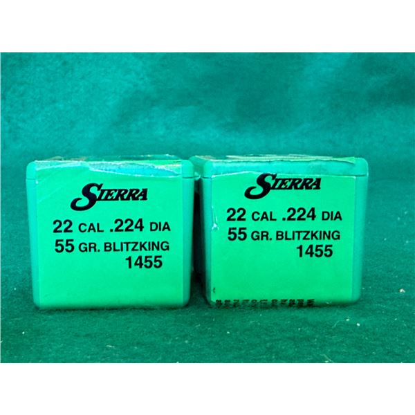 Sierra 22 cal bullets 55 gr