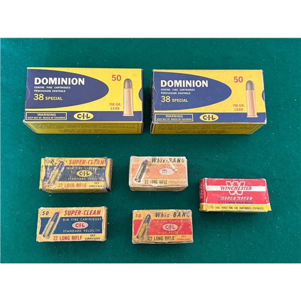 7 CIL and Winchester collector ammo boxes