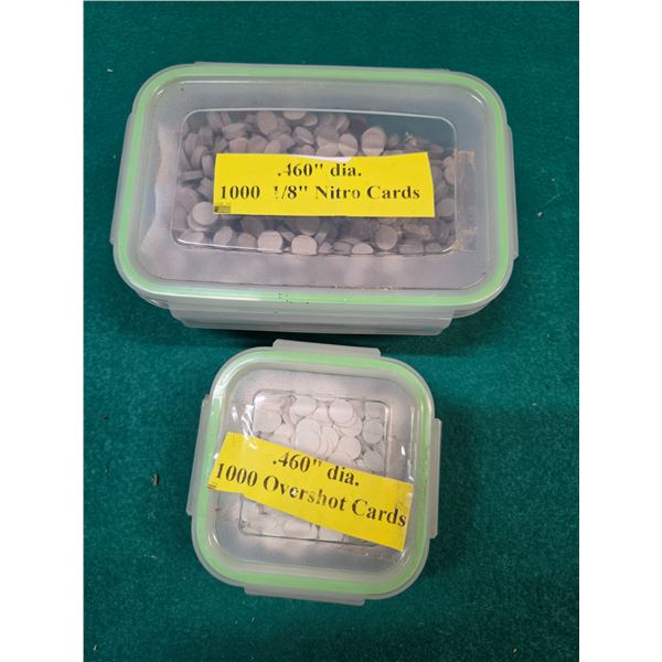 .460 1/8" Nitro Cards & Overshot Cards for BlackPowder Guns Unknown Quantity