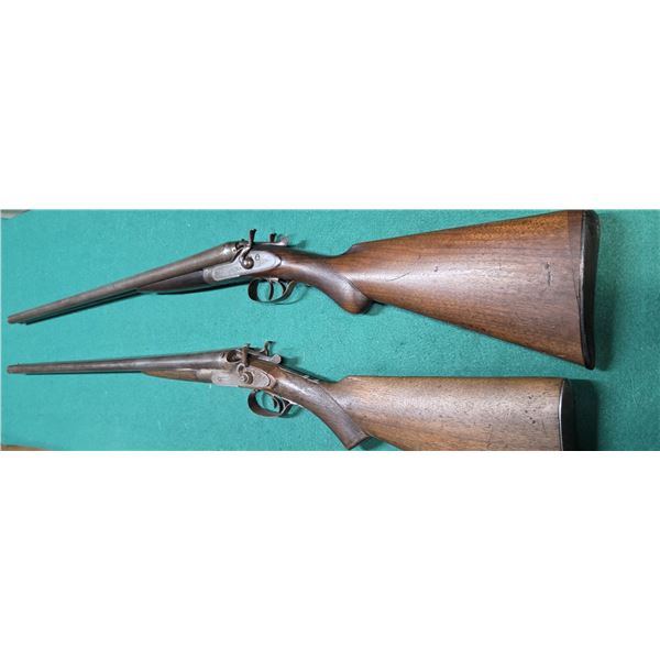 2 Hammer 12g Double Barrel Shotguns J.Fry & Janssen &Sons PARTS GUNS