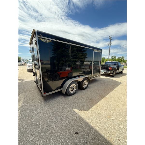 2006 H&H Enclosed 16' Bumper Hitch Trailor Tandem 15" Tires Rear and Side Doors, Have T.O.D.