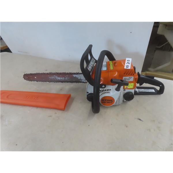 Stihl MS 180 C Chainsaw, 16", Working