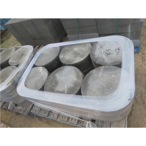 Round Foundation Stone, 3" Thick, 16" Diameter – Qty 30