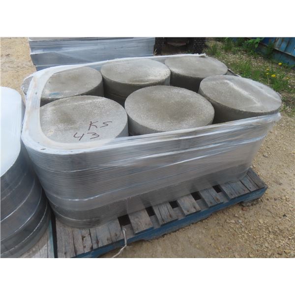 Round Foundation Stone, 3" Thick, 16" Diameter – Qty 30
