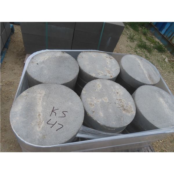 Round Foundation Stone, 3" Thick, 16" Diameter – Qty 30