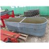 Image 1 : Steel Saddle Water Trough, 96" × 30" × 24"