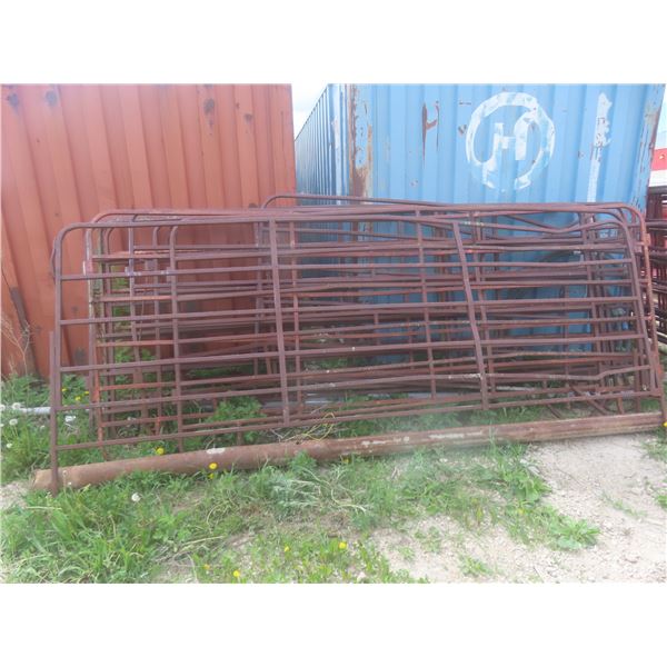 Metal Corral Panels, 12', 6-Bar, Some Bends, ½ Decent – Qty 11