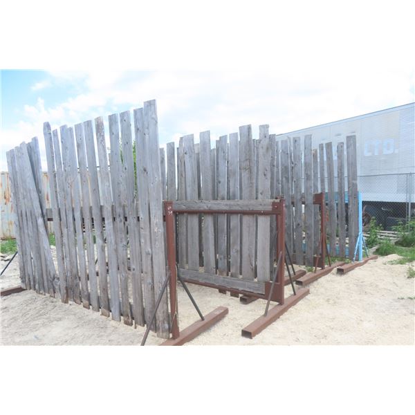 Metal-Framed Self-Standing Wind Breaks, 14' Long – Qty 5