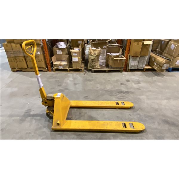 YELLOW 2500 KG CAPACITY PALLET JACK