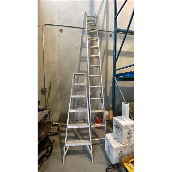 24 FT ALUMINUM EXTENSION LADDER & 6 FT ALUMINUM LADDER