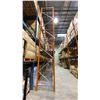 Image 2 : ORANGE/BLUE METAL PALLET RACKING 7-20' UPRIGHTS, 24- 8' SIDE RAILS & 48 CROSSBARS