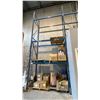 Image 2 : 2 SECTIONS OF BLUE PALLET RACKING, 3- 20' UPRIGHTS & 16- 8' SIDE RAILS