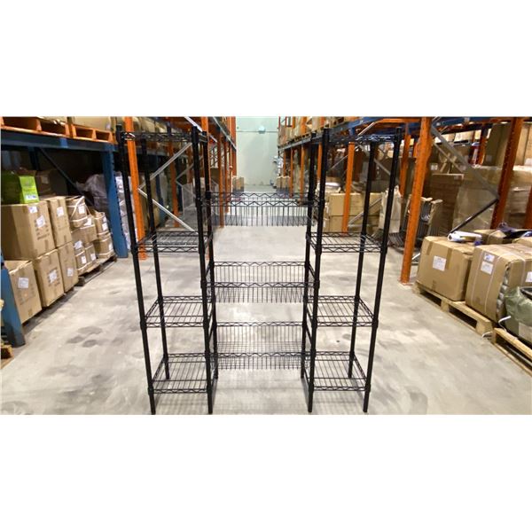 9 BLACK METAL 4 TIER COMBINATION RACKS