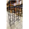 Image 3 : 9 BLACK METAL 4 TIER COMBINATION RACKS