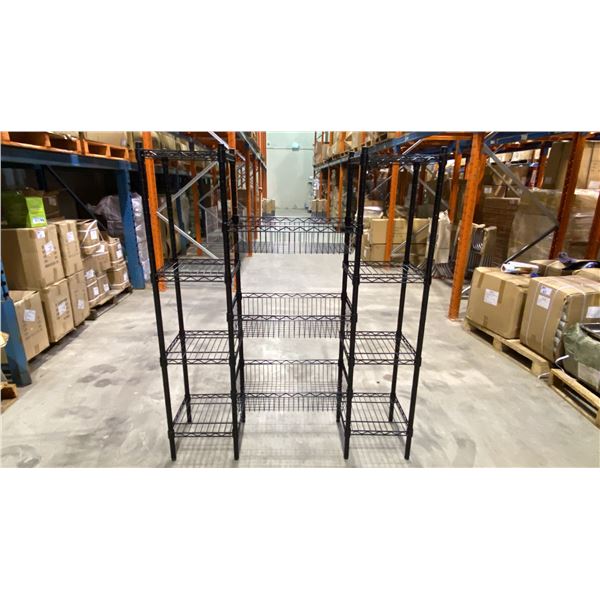 9 BLACK METAL 4 TIER COMBINATION RACKS