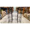Image 1 : 9 BLACK METAL 4 TIER COMBINATION RACKS