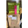 Image 2 : PALLET OF ASSORTED ITEMS- PRICE TAGS, STAPLES, WRAP CUTTERS, PLASTIC ORGANIZER CONTAINERS