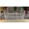 Image 1 : 9 WHITE MOBILE METAL ADJUSTABLE RETAIL PRODUCT DISPLAY BINS