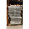 Image 1 : APPROX 12 WHITE MOBILE METAL ADJUSTABLE RETAIL PRODUCT DISPLAY BINS